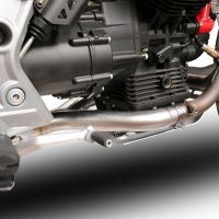 GPR pot echappement compatible avec  Moto Guzzi V85 TT 2019-2020, Decatalizzatore, Suppresseur de cataliseu, décatalyseurr, article sans homologation 