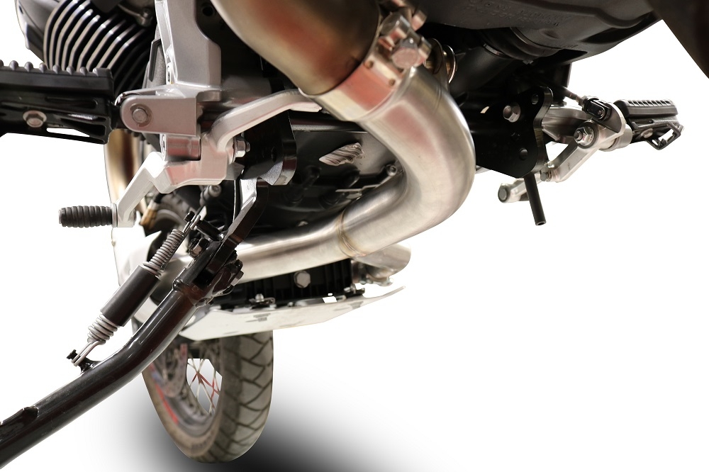 GPR pot echappement compatible avec  Moto Guzzi V85 TT 2019-2020, Decatalizzatore, Suppresseur de cataliseu, décatalyseurr, article sans homologation 