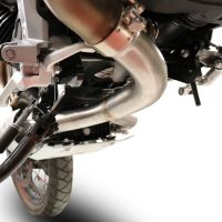 GPR pot echappement compatible avec  Moto Guzzi V85 TT 2019-2020, Decatalizzatore, Suppresseur de cataliseu, décatalyseurr, article sans homologation 