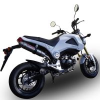 GPR pot echappement compatible avec  Honda Msx - Grom 125  2013-2017, Deeptone Inox, Pot echappement racing, ligne complet, fourni avec collecteur spécifique, article sans homologation 