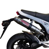 GPR pot echappement compatible avec  Honda Msx - Grom 125  2013-2017, Deeptone Inox, Pot echappement racing, ligne complet, fourni avec collecteur spécifique, article sans homologation 