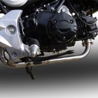 GPR pot echappement compatible avec  Honda Msx - Grom 125  2018-2020, Satinox , Homologué et légal, système d'échappement complet avec catalyseur et db killer amovible 