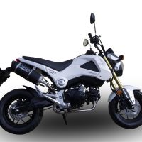 GPR pot echappement compatible avec  Honda Msx - Grom 125  2013-2017, Furore Nero, Pot echappement racing, ligne complet, fourni avec collecteur spécifique, article sans homologation 