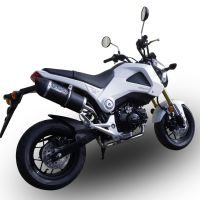 GPR pot echappement compatible avec  Honda Msx - Grom 125  2013-2017, Furore Nero, Pot echappement racing, ligne complet, fourni avec collecteur spécifique, article sans homologation 