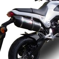 GPR pot echappement compatible avec  Honda Msx - Grom 125  2013-2017, Furore Nero, Pot echappement racing, ligne complet, fourni avec collecteur spécifique, article sans homologation 