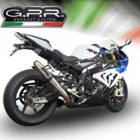 GPR pot echappement compatible avec  Bmw S 1000 RR -M  2015-2016, Deeptone Inox, Échappement légal, homologué,silencieux avec db killer amovible et tuyau de liaison spécifique 