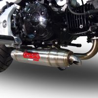 GPR pot echappement compatible avec  Honda Msx - Grom 125  2013-2017, Deeptone Inox, Pot echappement racing, ligne complet, fourni avec collecteur spécifique, article sans homologation 