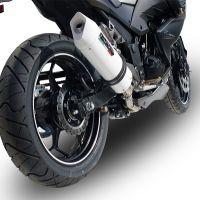 GPR pot echappement compatible avec  Kawasaki Z 300 2014-2017, Albus Ceramic, Échappement légal, homologué,silencieux avec db killer amovible et tuyau de liaison spécifique 