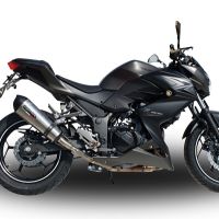 GPR pot echappement compatible avec  Kawasaki Z 300 2014-2017, Gpe Ann. titanium, Échappement légal, homologué,silencieux avec db killer amovible et tuyau de liaison spécifique 