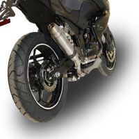 GPR pot echappement compatible avec  Kawasaki Z 300 2014-2017, Deeptone Inox, Pot échappement racing, avec les tuyaux de liaison, article sans homologation 