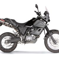 GPR pot echappement compatible avec  Yamaha Xt 660 Z Teneré 2008-2016, Gpe Ann. titanium, Paire de pot d'échappement homologuées, livrées avec db killer amovible et raccords spécifiques 