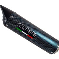 GPR pot echappement compatible avec  Benelli Tre K 899 2006-2016, Tiburon Poppy, Échappement légal, homologué,silencieux avec db killer amovible et tuyau de liaison spécifique 