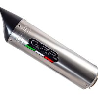 GPR pot echappement compatible avec  Benelli Tnt 1130 2008-2016, Tiburon Titanium, Échappement légal, homologué,silencieux avec db killer amovible et tuyau de liaison spécifique 