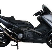 GPR pot echappement compatible avec  Yamaha T-Max 500 2001-2011, Gpe Ann. Poppy, Homologué et légal, système d'échappement complet, avec db killer amovible 