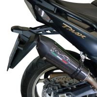 GPR pot echappement compatible avec  Yamaha T-Max 500 2001-2011, Gpe Ann. Poppy, Homologué et légal, système d'échappement complet, avec db killer amovible 