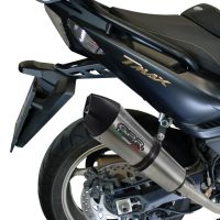 GPR pot echappement compatible avec  Yamaha T-Max 530 2012-2016, Gpe Ann. titanium, Homologué et légal, système d'échappement complet avec catalyseur et db killer amovible 