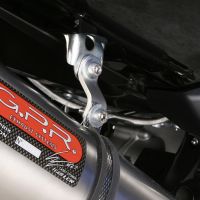 GPR pot echappement compatible avec  Yamaha T-Max 500 2001-2011, Furore Nero, Homologué et légal, système d'échappement complet avec catalyseur et db killer amovible 