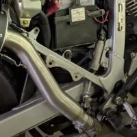 GPR pot echappement compatible avec  Honda Transalp Xl 600 V 1996-1999, Ghisa , Échappement légal, homologué,silencieux avec db killer amovible et tuyau de liaison spécifique 