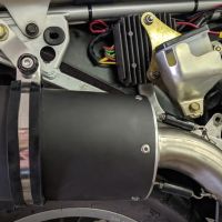 GPR pot echappement compatible avec  Honda Transalp Xl 600 V 1996-1999, Ghisa , Échappement légal, homologué,silencieux avec db killer amovible et tuyau de liaison spécifique 