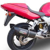 GPR pot echappement compatible avec  Honda Vtr 1000 F Firestorm  1997-2007, Furore Poppy, Paire de pot d'échappement homologuées, livrées avec db killer amovible et raccords spécifiques 