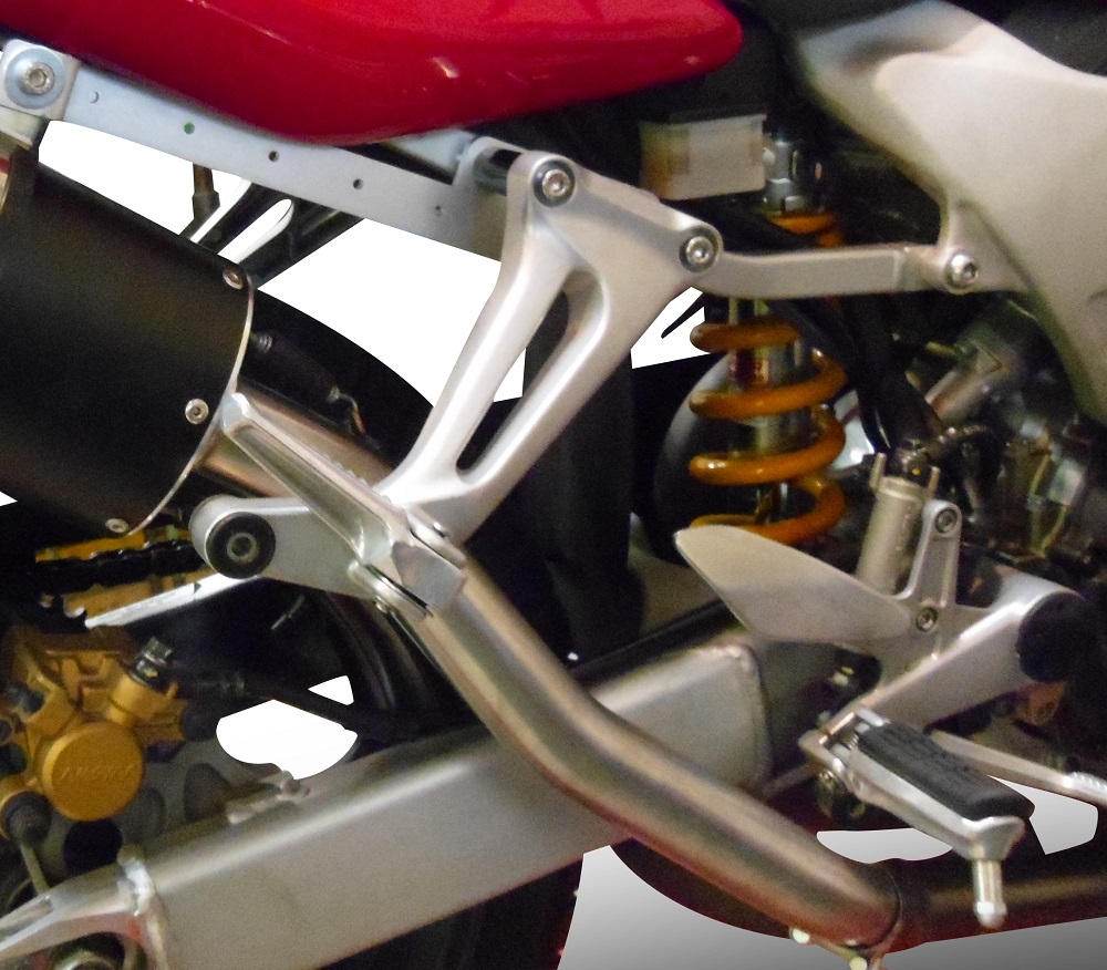 GPR pot echappement compatible avec  Honda Vtr 1000 F Firestorm  1997-2007, M3 Inox , Paire de pot d'échappement homologuées, livrées avec db killer amovible et raccords spécifiques 