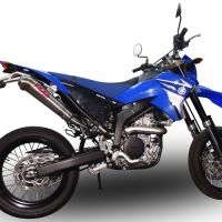 GPR pot echappement compatible avec  Yamaha WR 250 X-R 2007-2019, Powercone Evo, Échappement légal, homologué,silencieux avec db killer amovible et tuyau de liaison spécifique 