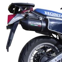 GPR pot echappement compatible avec  Honda Xl 600 Lm-Rm  1985-1989, Furore Nero, Échappement légal, homologué,silencieux avec db killer amovible et tuyau de liaison spécifique 