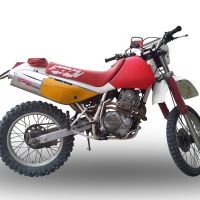 GPR pot echappement compatible avec  Honda Xr 600 R  1988-1998, Trioval, Échappement légal, homologué,silencieux avec db killer amovible et tuyau de liaison spécifique 