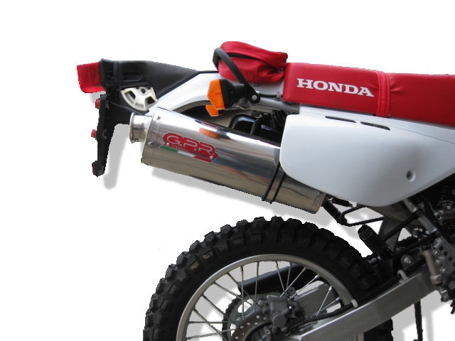 GPR pot echappement compatible avec  Honda Xr 600 R  1988-1998, Trioval, Échappement légal, homologué,silencieux avec db killer amovible et tuyau de liaison spécifique 