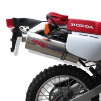 GPR pot echappement compatible avec  Honda Xr 600 R  1988-1998, Trioval, Échappement légal, homologué,silencieux avec db killer amovible et tuyau de liaison spécifique 