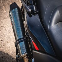 GPR pot echappement compatible avec  Yamaha T-Max 530 2012-2016, Gpe Ann. Poppy, Homologué et légal, système d'échappement complet avec catalyseur et db killer amovible 