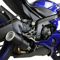 GPR pot echappement compatible avec  Yamaha Yzf R6 2017-2024, M3 Black Titanium, Échappement légal, homologué,silencieux avec db killer amovible et tuyau de liaison spécifique 