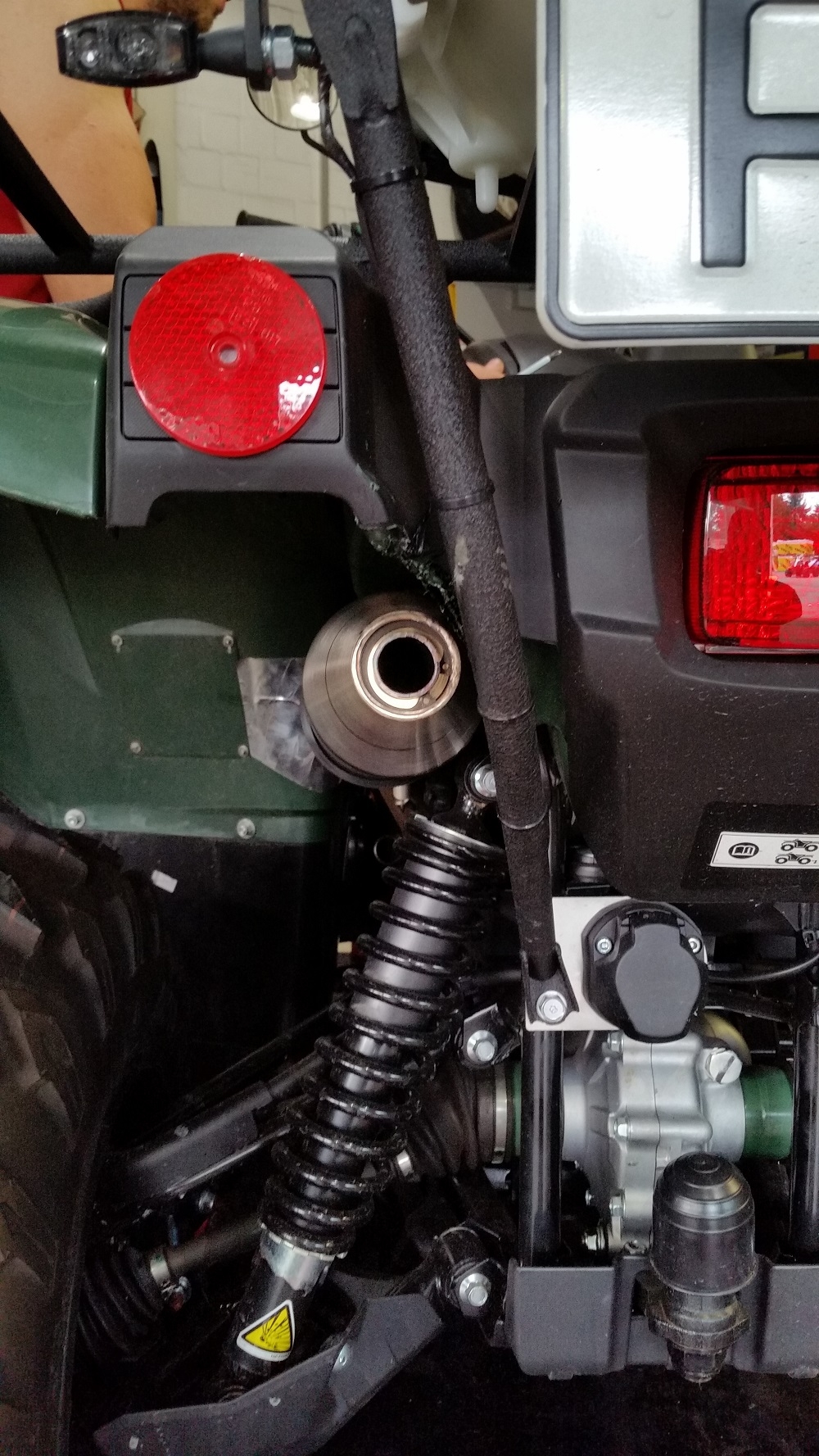 GPR pot echappement compatible avec  Yamaha Kodiak 700 2016-2024, Deeptone Atv, Échappement légal, homologué,silencieux avec db killer amovible et tuyau de liaison spécifique 