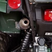 GPR pot echappement compatible avec  Yamaha Kodiak 700 2016-2024, Deeptone Atv, Échappement légal, homologué,silencieux avec db killer amovible et tuyau de liaison spécifique 