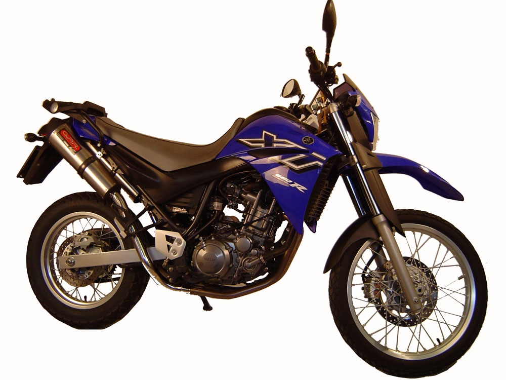 GPR pot echappement compatible avec  Yamaha Xt 660 X-R  2004-2014, Gpe Ann. titanium, Paire de pot d'échappement homologuées, livrées avec db killer amovible, catalyseurs et raccords spécifiques 