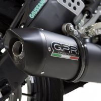 GPR pot echappement compatible avec  Yamaha Yzf-R 125  2014-2016, Furore Nero, Homologué et légal, système d'échappement complet, avec db killer amovible 