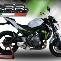 GPR pot echappement compatible avec  Kawasaki Ninja 650 2023-2024, Albus Evo4, Silencieux homologué pour bruit, échappement complet avec catalyseur et db killer 