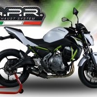 GPR pot echappement compatible avec  Kawasaki Ninja 650 2023-2024, GP Evo4 Poppy, Silencieux homologué pour bruit, échappement complet avec catalyseur et db killer 