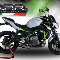 GPR pot echappement compatible avec  Kawasaki Z 650 2023-2024, GP Evo4 Titanium, Silencieux homologué pour bruit, échappement complet avec catalyseur et db killer 