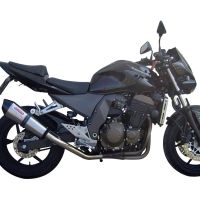 GPR pot echappement compatible avec  Kawasaki Z 750 - S  2004-2006, Gpe Ann. titanium, Pot Échappement slip-on homologué, légal, avec db killer amovible, tuyau de liaison et catalyseur 