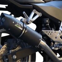 GPR pot echappement compatible avec  Kawasaki Z 750 - R  2007-2014, Furore Nero, Échappement légal, homologué,silencieux avec db killer amovible et tuyau de liaison spécifique 