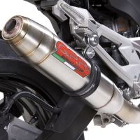 GPR pot echappement compatible avec  Kawasaki Z 800 2009-2016, Deeptone Inox, Échappement légal, homologué,silencieux avec db killer amovible et tuyau de liaison spécifique 