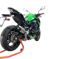 GPR pot echappement compatible avec  Kawasaki Z 900 2021-2024, Gpe Ann. titanium, Échappement légal, homologué,silencieux avec db killer amovible et tuyau de liaison spécifique 