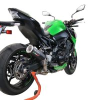 GPR pot echappement compatible avec  Kawasaki Z 900 2020-2020, M3 Black Titanium, Échappement légal, homologué,silencieux avec db killer amovible et tuyau de liaison spécifique 