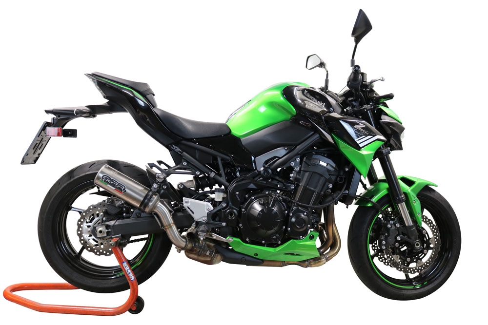 GPR pot echappement compatible avec  Kawasaki Z 900 2020-2020, M3 Inox , Échappement légal, homologué,silencieux avec db killer amovible et tuyau de liaison spécifique 