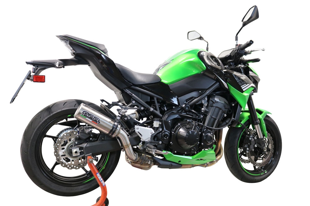 GPR pot echappement compatible avec  Kawasaki Z 900 2020-2020, M3 Inox , Échappement légal, homologué,silencieux avec db killer amovible et tuyau de liaison spécifique 