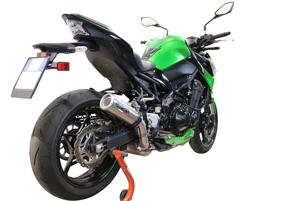 GPR pot echappement compatible avec  Kawasaki Z 900 2020-2020, M3 Inox , Échappement légal, homologué,silencieux avec db killer amovible et tuyau de liaison spécifique 