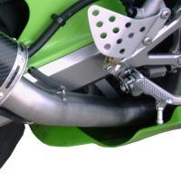 GPR pot echappement compatible avec  Kawasaki Zx-6R 636 2003-2004, Gpe Ann. titanium, Échappement légal, homologué,silencieux avec db killer amovible et tuyau de liaison spécifique 