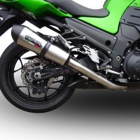 GPR pot echappement compatible avec  Kawasaki Zzr 1400 2017-2022, Gpe Ann. titanium, Double pot échappement racing, avec les tuyaux de liaison, article sans homologation 