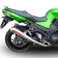 GPR pot echappement compatible avec  Kawasaki Zzr 1400 2012-2016, Powercone Evo, Paire de pot d'échappement homologuées, livrées avec db killer amovible et raccords spécifiques 